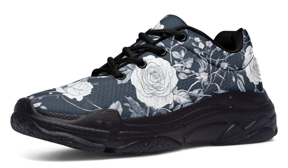 Steel Rose Romance Chunky Sneakers