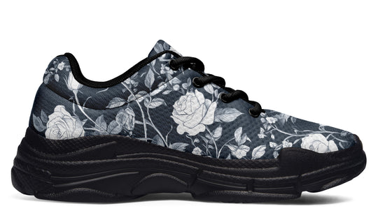 Steel Rose Romance Chunky Sneakers