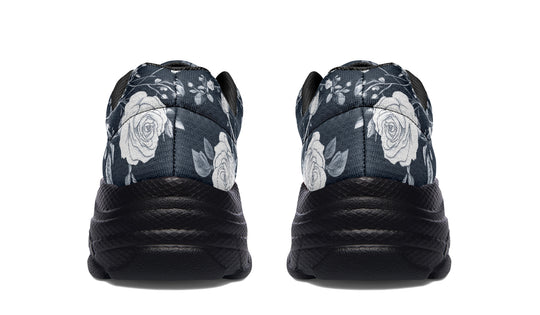 Steel Rose Romance Chunky Sneakers