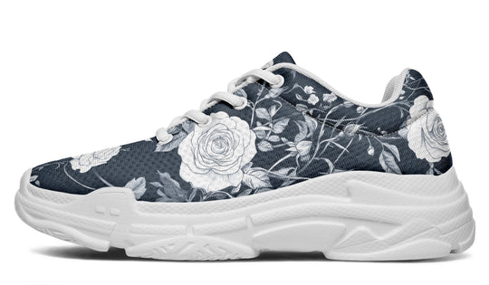 Steel Rose Romance Chunky Sneakers