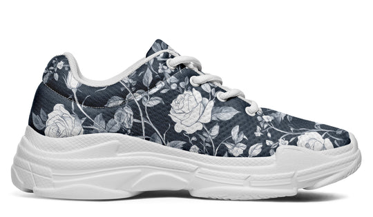 Steel Rose Romance Chunky Sneakers
