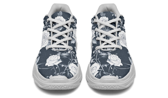 Steel Rose Romance Chunky Sneakers