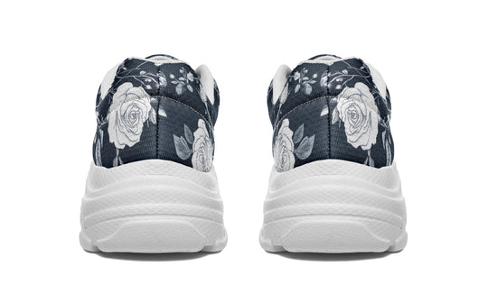Steel Rose Romance Chunky Sneakers