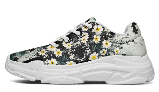 Mourning Petals Chunky Sneakers