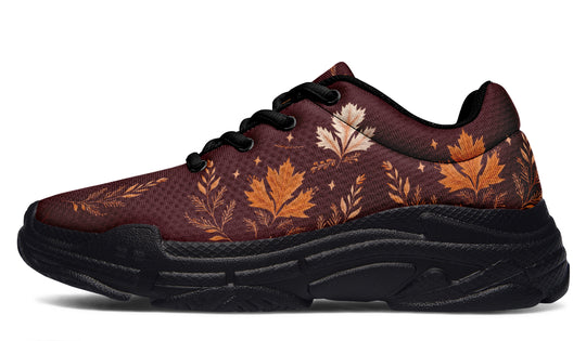 Oxblood Autumnalis Chunky Sneakers