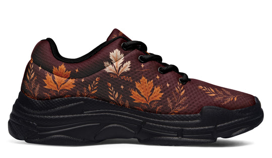 Oxblood Autumnalis Chunky Sneakers