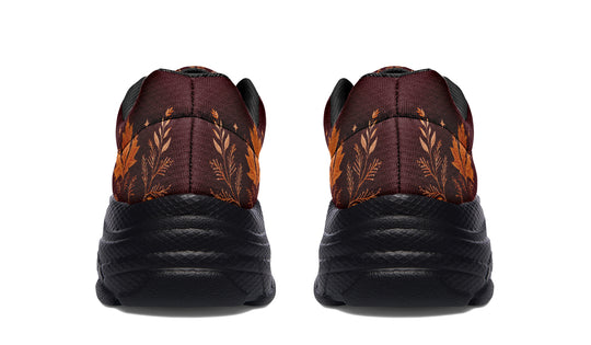 Oxblood Autumnalis Chunky Sneakers