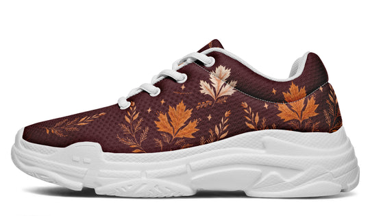 Oxblood Autumnalis Chunky Sneakers