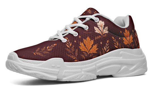 Oxblood Autumnalis Chunky Sneakers