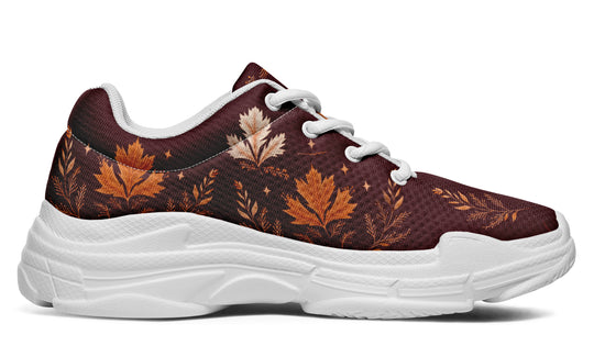 Oxblood Autumnalis Chunky Sneakers