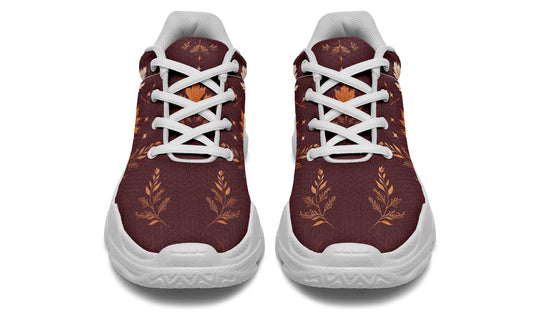 Oxblood Autumnalis Chunky Sneakers