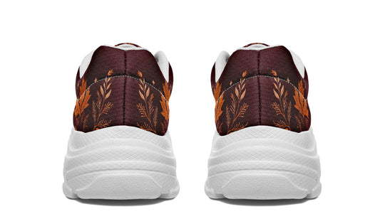 Oxblood Autumnalis Chunky Sneakers