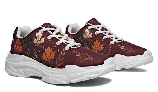 Oxblood Autumnalis Chunky Sneakers