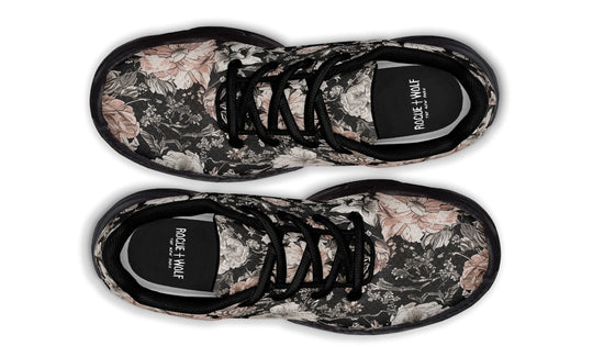 Vintage Peonies Chunky Sneakers