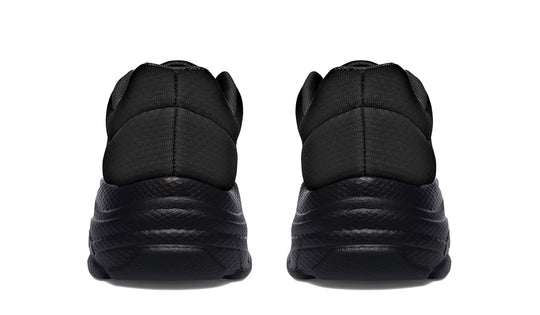 Pitch Black Chunky Sneakers