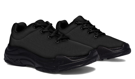 Pitch Black Chunky Sneakers