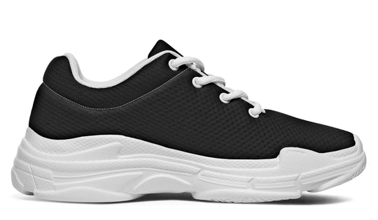 Pitch Black Chunky Sneakers