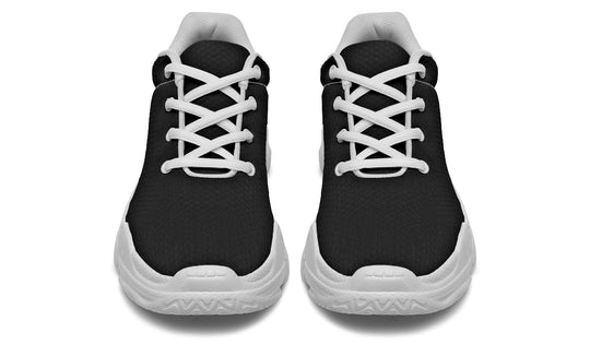 Pitch Black Chunky Sneakers