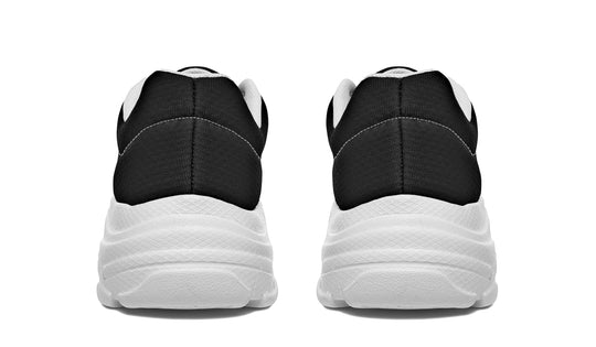 Pitch Black Chunky Sneakers
