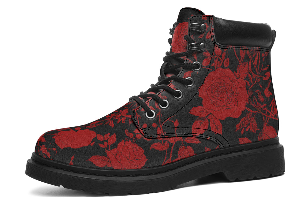 Blood Rose Romance Classic Boots