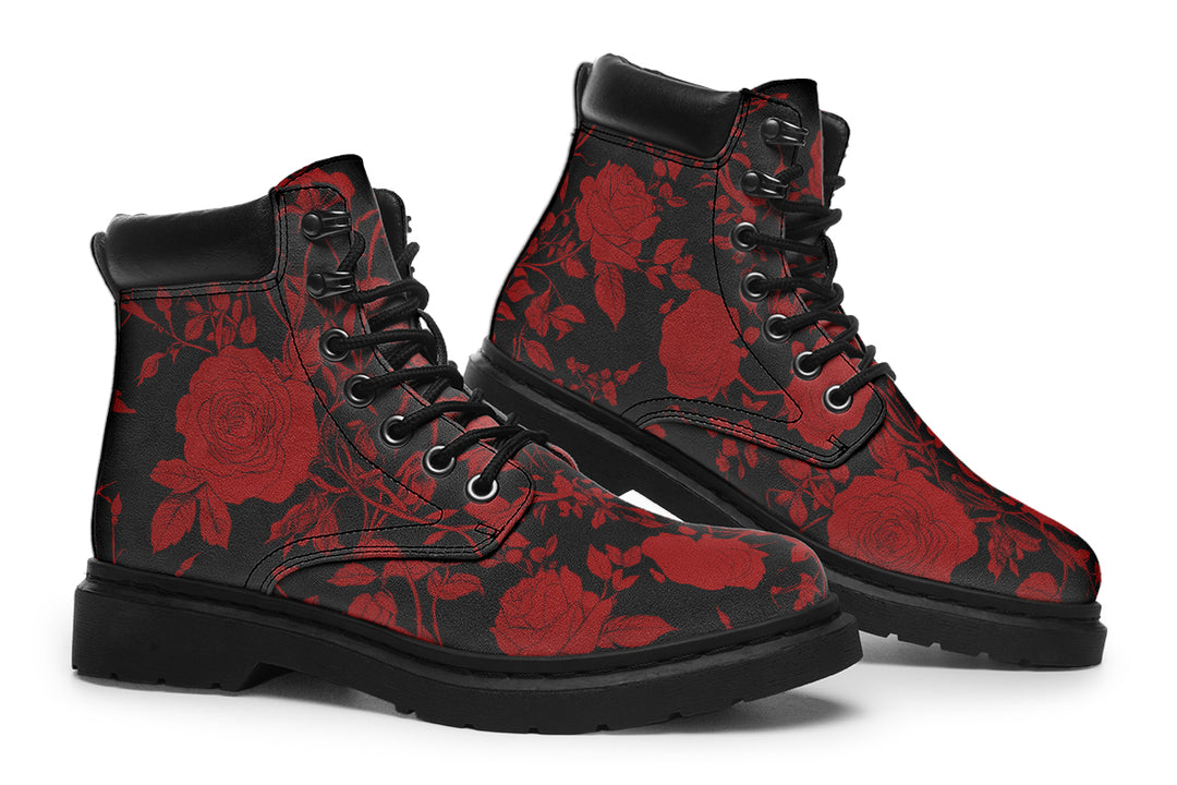Blood Rose Romance Classic Boots