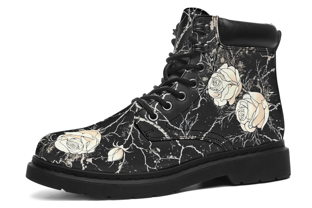Ivory Kintsugi Rose Classic Boots