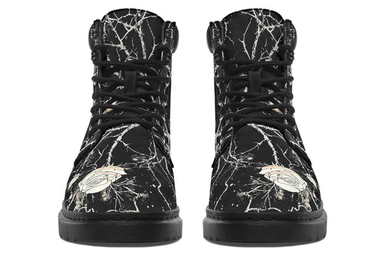 Ivory Kintsugi Rose Classic Boots