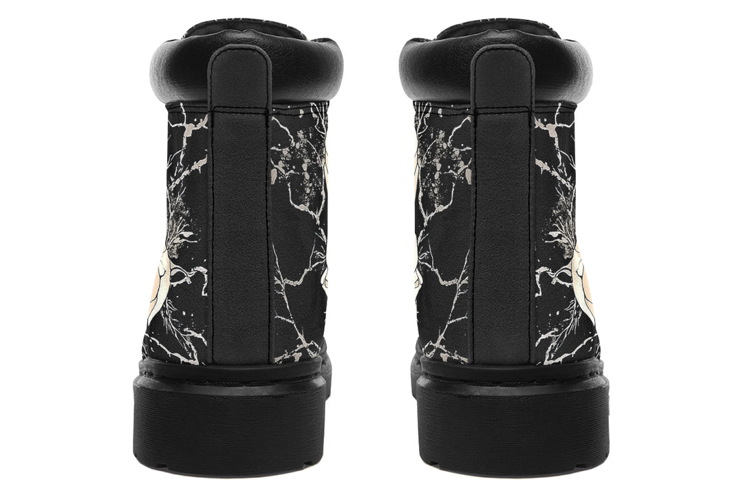 Ivory Kintsugi Rose Classic Boots