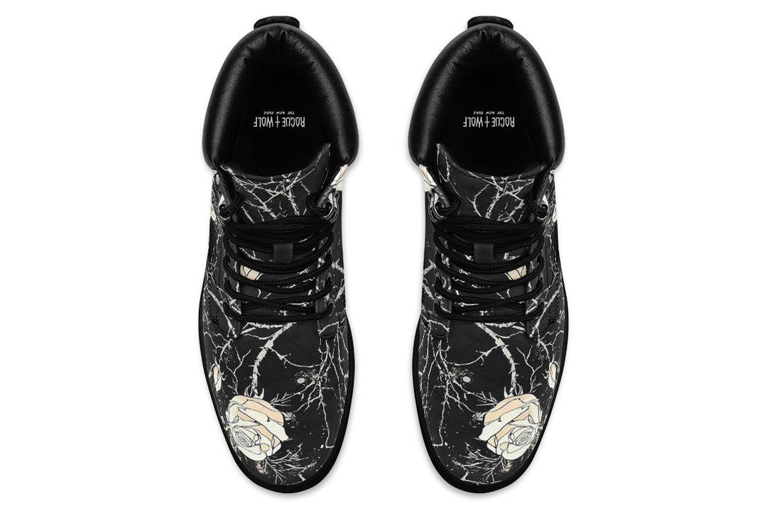 Ivory Kintsugi Rose Classic Boots