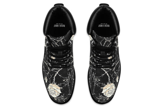 Ivory Kintsugi Rose Classic Boots