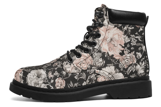 Vintage Peonies Classic Boots