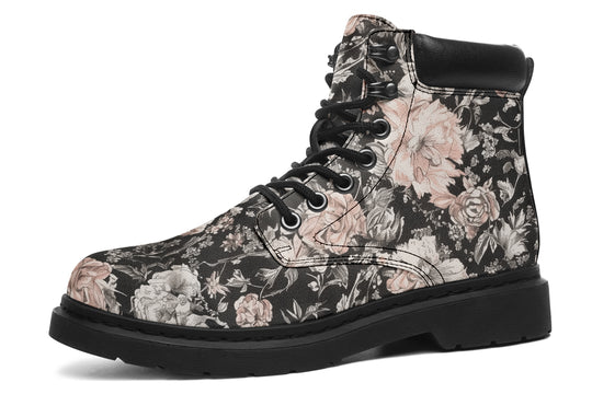 Vintage Peonies Classic Boots