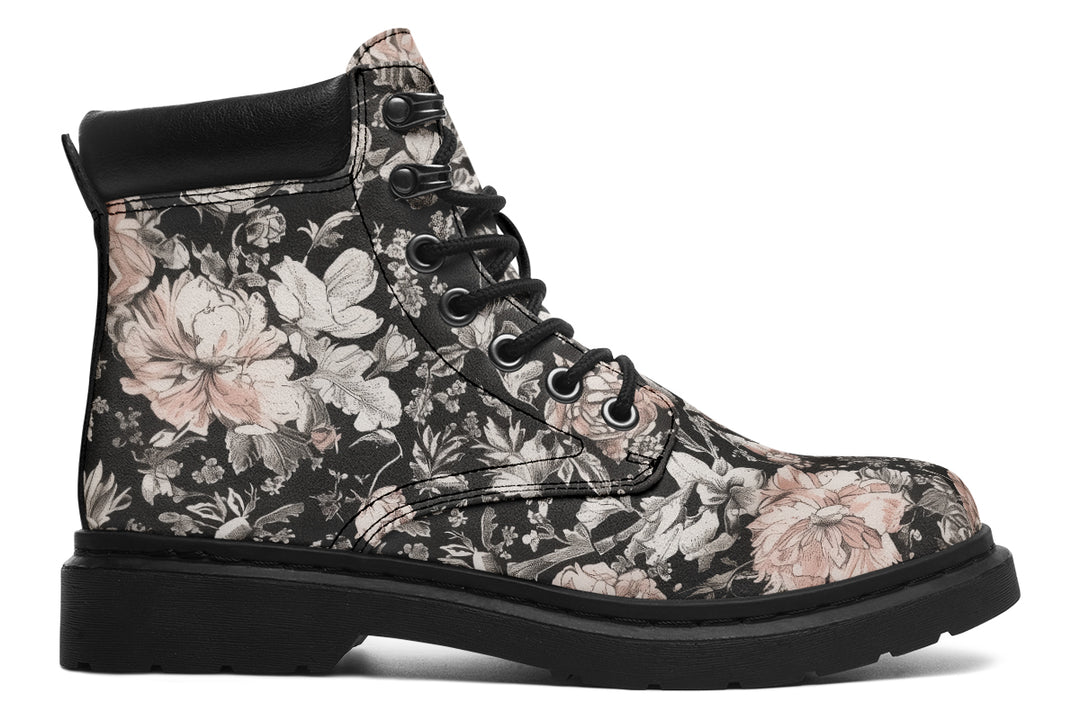 Vintage Peonies Classic Boots