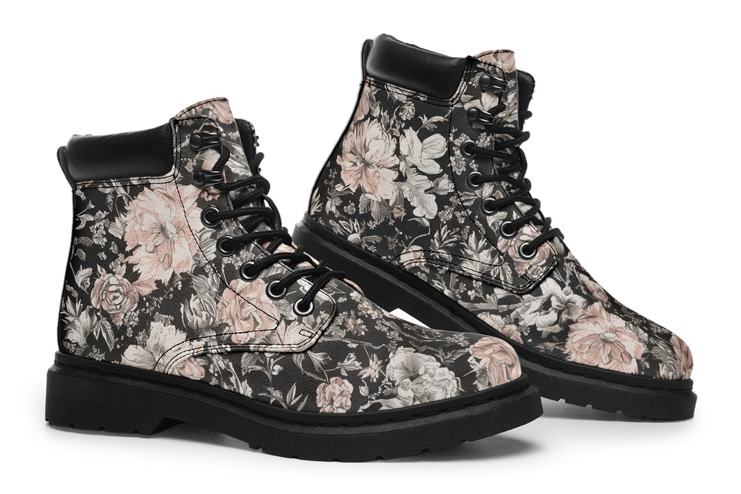 Vintage Peonies Classic Boots