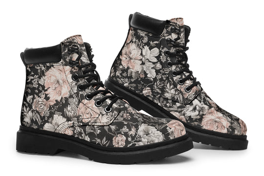 Vintage Peonies Classic Boots