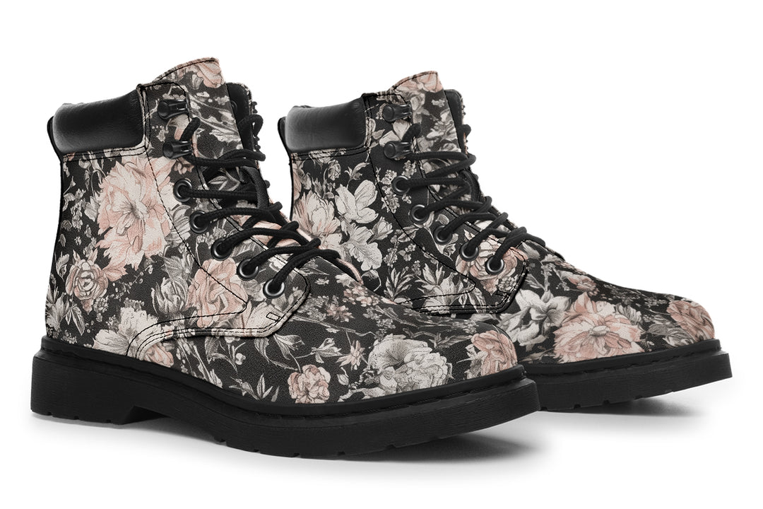 Vintage Peonies Classic Boots
