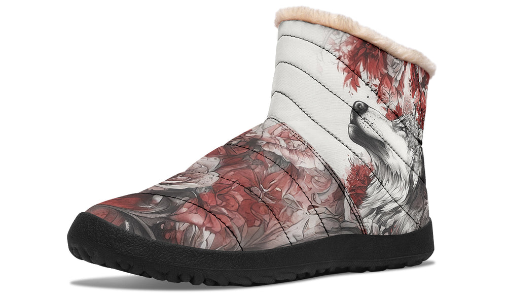 Crimson Wolf Comfy Winter Boots