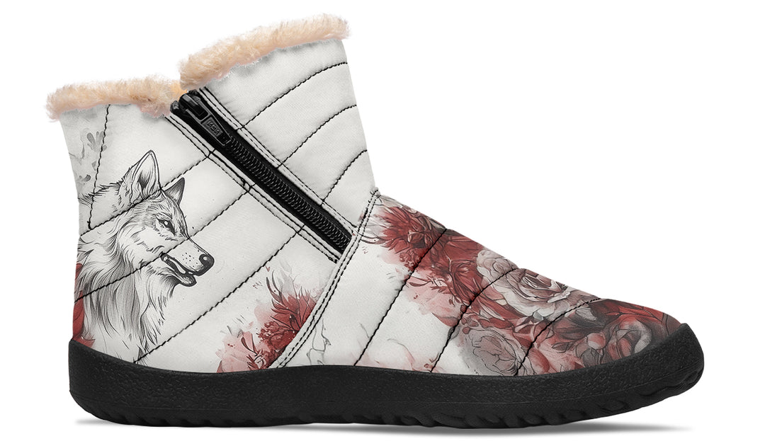 Crimson Wolf Comfy Winter Boots
