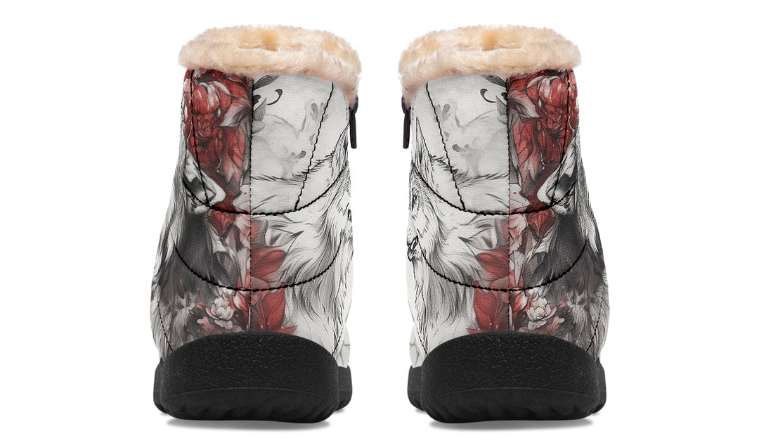 Crimson Wolf Comfy Winter Boots