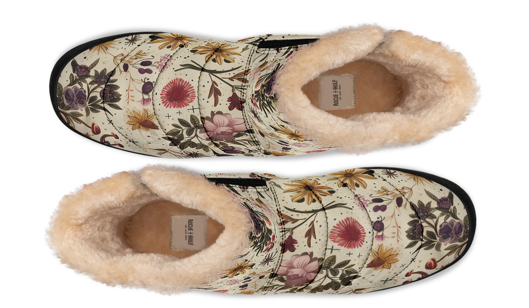 Enchanted Blossoms Comfy Winter Boots