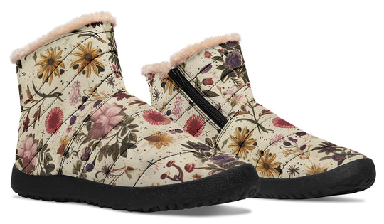 Enchanted Blossoms Comfy Winter Boots
