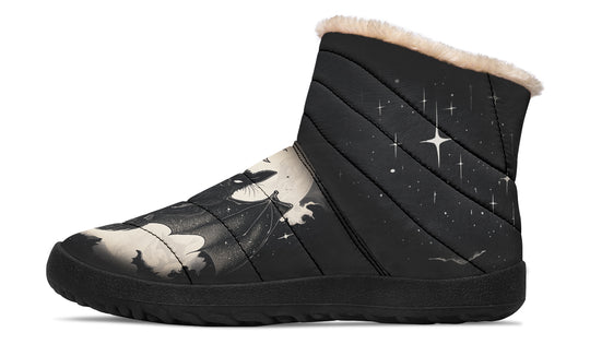 Moonlit Bat Comfy Winter Boots
