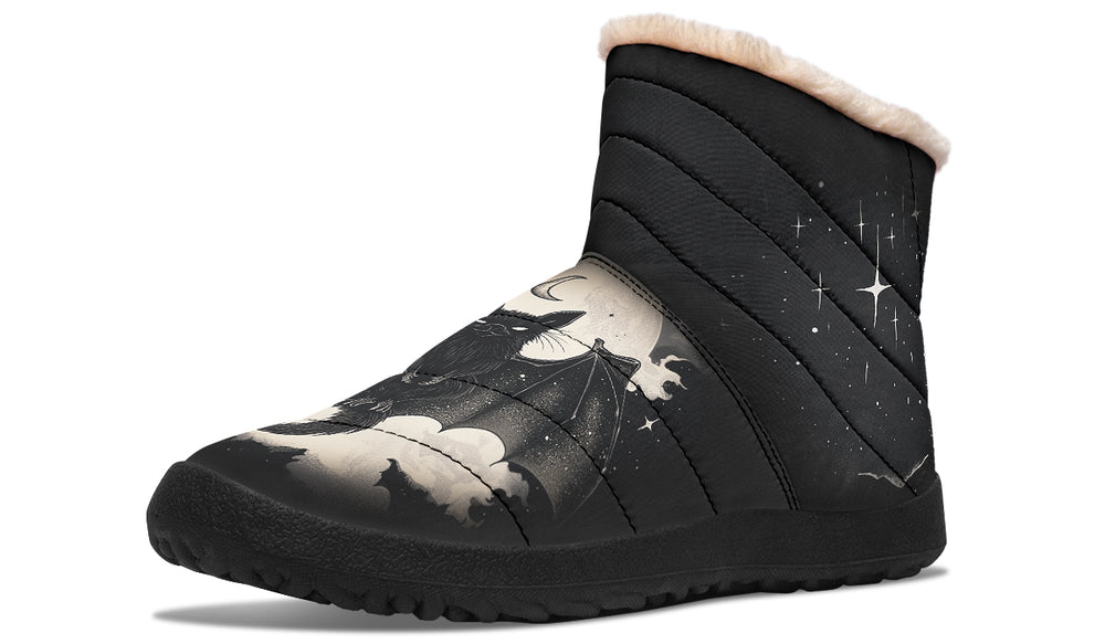 Moonlit Bat Comfy Winter Boots