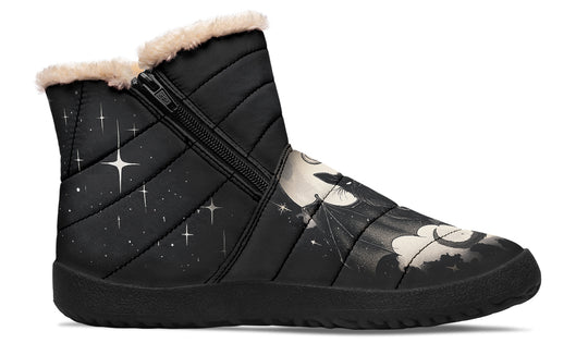 Moonlit Bat Comfy Winter Boots