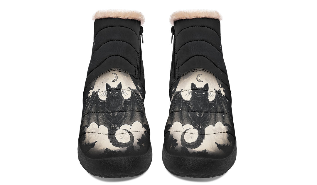 Moonlit Bat Comfy Winter Boots