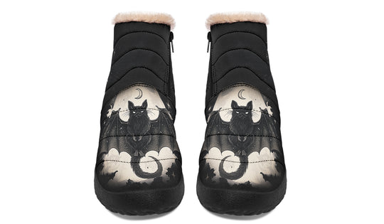 Moonlit Bat Comfy Winter Boots