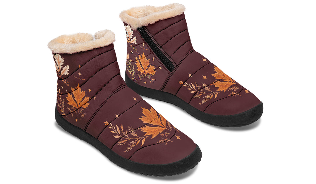 Oxblood Autumnalis Comfy Winter Boots