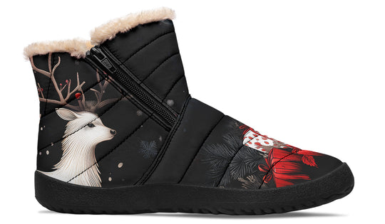 Yule Antlers Comfy Winter Boots
