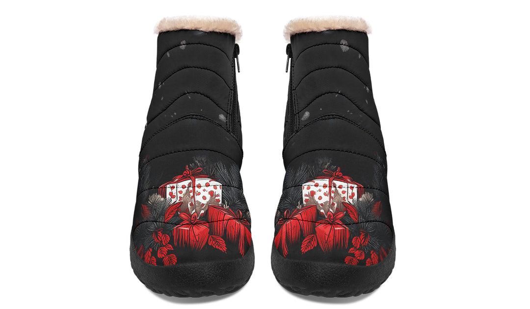 Yule Antlers Comfy Winter Boots