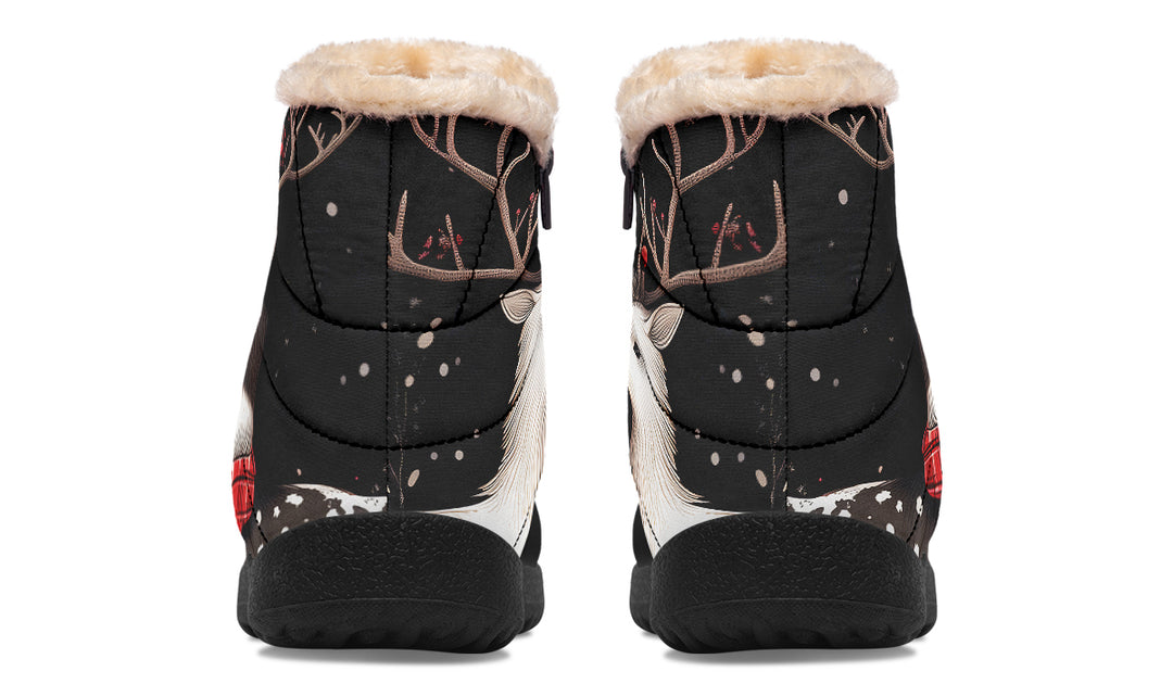Yule Antlers Comfy Winter Boots